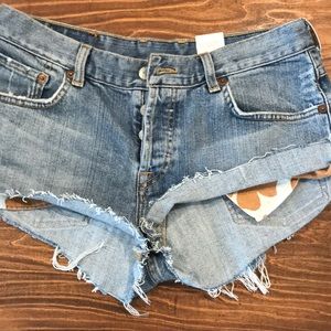 cutoff jean shorts